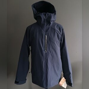 Men's Navy Hooded Puffer Jacket
